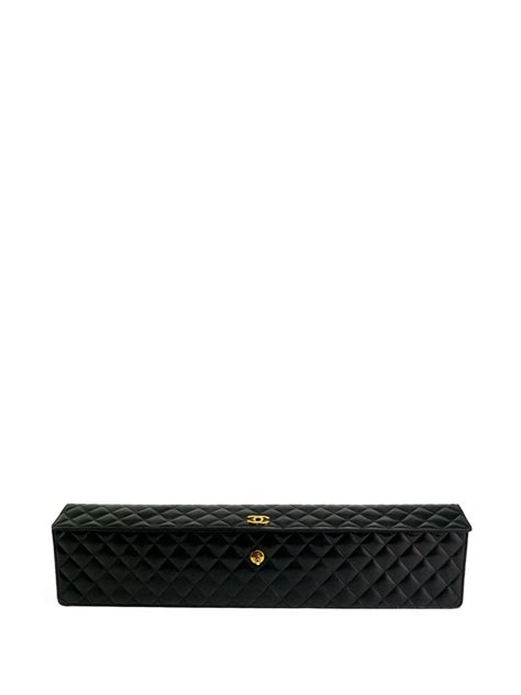 chanel pre-owned 1989 classic flap elongated clutch bag|Chanel 1989 Flap .